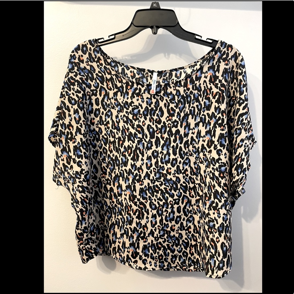 Multicolor Leopard Print Blouse
